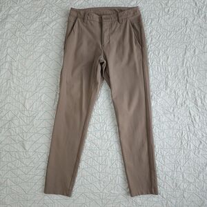 BYLT Taupe Khaki Everyday 2.0 Pants Slim Fit Performance Stretch Chino